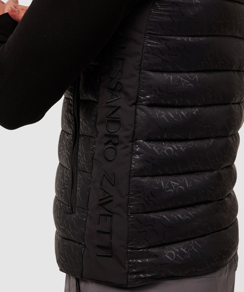 Teratta 2.0 Aop Gilet Jet Black - Alessandro Zavetti