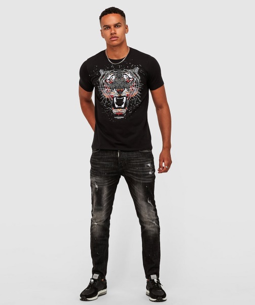 White Growler Paint T-Shirt - Alessandro Zavetti