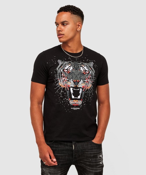 White Growler Paint T-Shirt - Alessandro Zavetti