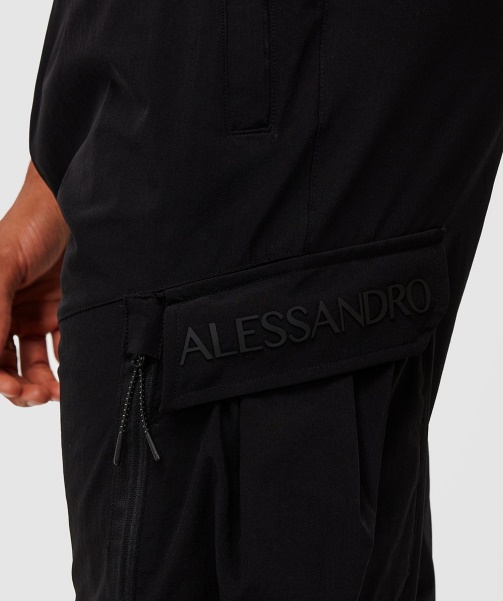 Black Gabetto 2.0 Cargo Pant - Alessandro Zavetti