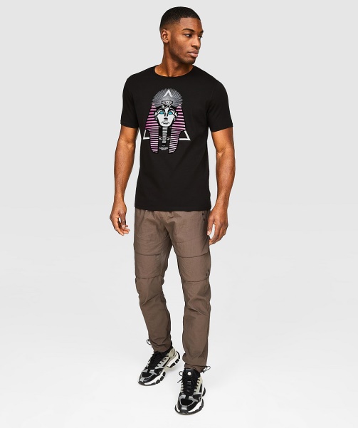 Jet Black Alessandro Zavetti - Florenzi Woven Cargo Pant