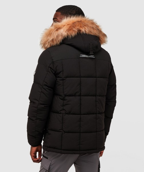 Black Leto 2.0 Puffer Parka Jacket - Alessandro Zavetti