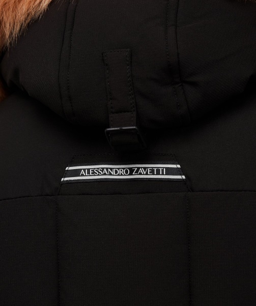 Black Leto 2.0 Puffer Parka Jacket - Alessandro Zavetti