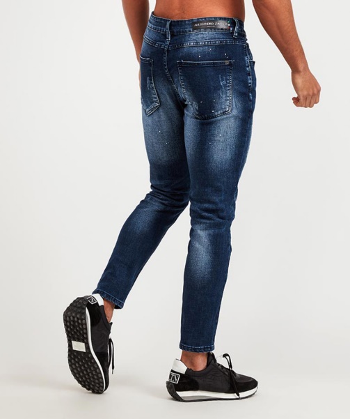 Mid Wash Leonelli Slim Jean - Alessandro Zavetti