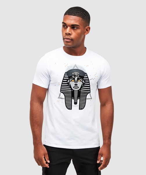 Alessandro Zavetti - Pharaoh Splatter T-Shirt Optic White