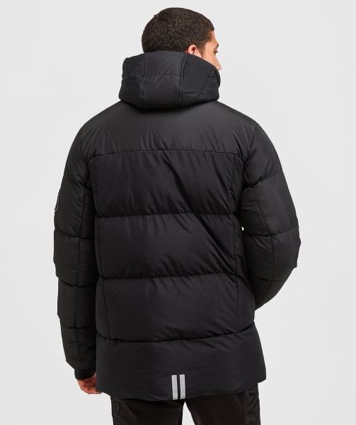 Black Alessandro Zavetti - Vamos Puffer Jacket
