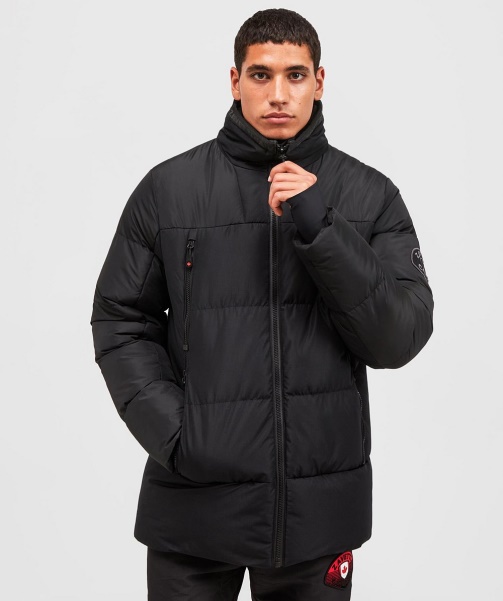 Black Alessandro Zavetti - Vamos Puffer Jacket