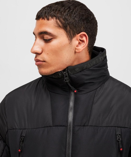 Black Alessandro Zavetti - Vamos Puffer Jacket