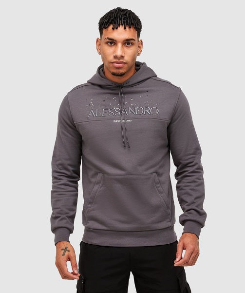 Magnet Grey Porta Overhead Hoodie - Alessandro Zavetti
