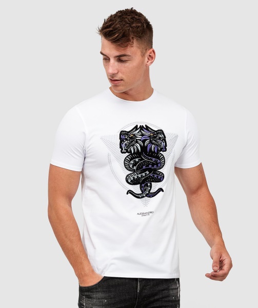 Optic White Alessandro Zavetti - Aztec Viper T-Shirt