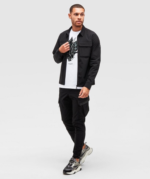 Charcoal Marcello Cargo Overshirt - Alessandro Zavetti