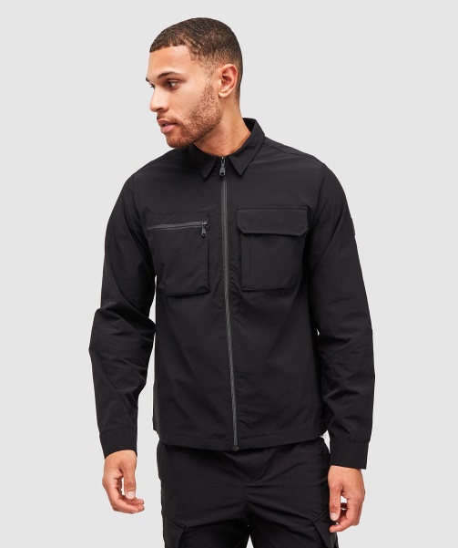 Charcoal Marcello Cargo Overshirt - Alessandro Zavetti