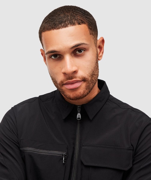 Charcoal Marcello Cargo Overshirt - Alessandro Zavetti