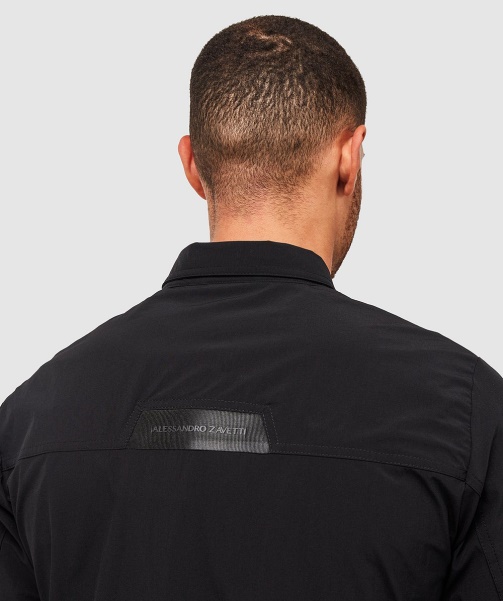 Charcoal Marcello Cargo Overshirt - Alessandro Zavetti