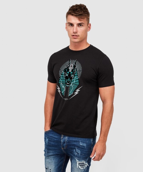 Anubis Lightning T-Shirt Alessandro Zavetti - Jet Black