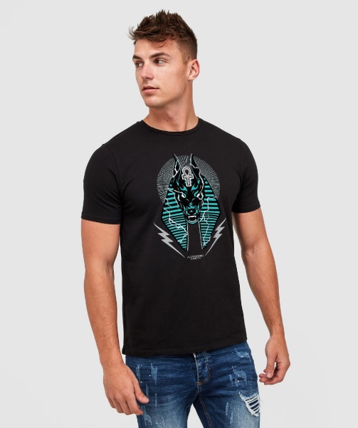 Anubis Lightning T-Shirt Alessandro Zavetti - Jet Black