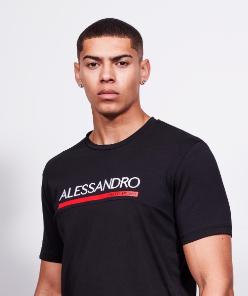 Black Alessandro Zavetti - Mersoni T-Shirt