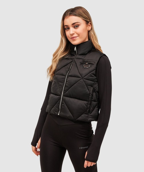 Alessandro Zavetti - Black Womens Della Diamond Gilet