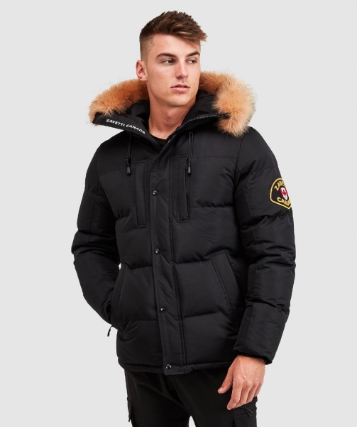 Black Alessandro Zavetti - Oshawa 2.0 Puffer Parka Jacket