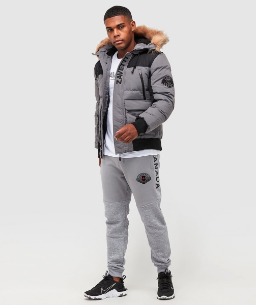 Alessandro Zavetti - Seton Bomber Puffer Jacket Grey