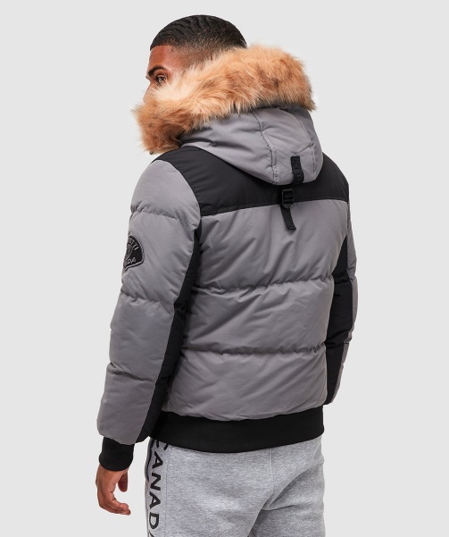 Alessandro Zavetti - Seton Bomber Puffer Jacket Grey