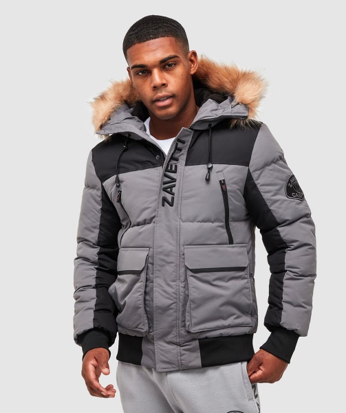 Alessandro Zavetti - Seton Bomber Puffer Jacket Grey