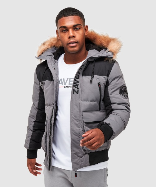 Alessandro Zavetti - Seton Bomber Puffer Jacket Grey