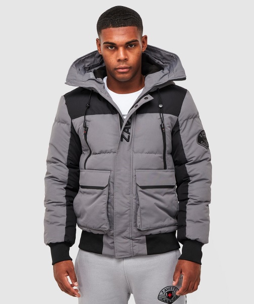 Alessandro Zavetti - Seton Bomber Puffer Jacket Grey