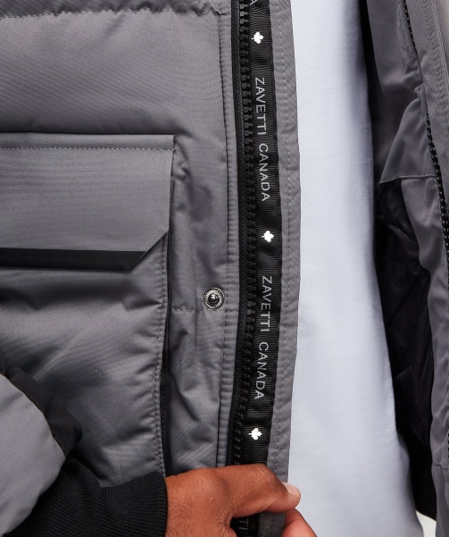 Alessandro Zavetti - Seton Bomber Puffer Jacket Grey