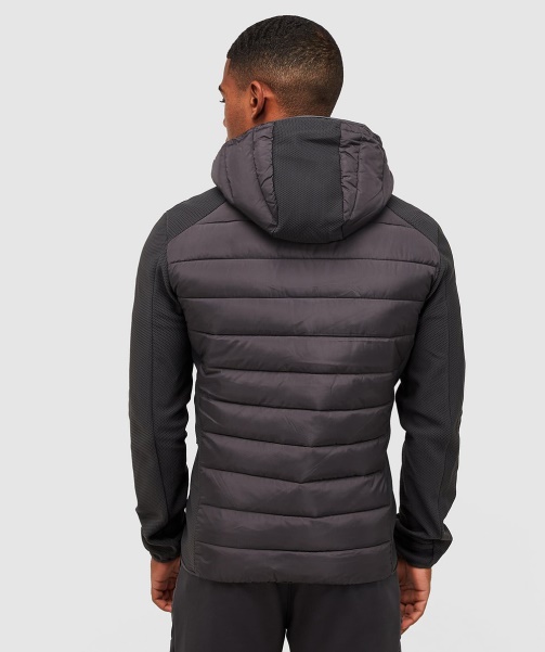Jet Black Serzio 2.0 Hybrid Puffer Jacket - Alessandro Zavetti