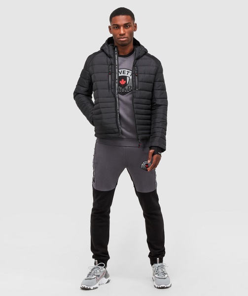 Faro Hybrid Puffer Jacket Black - Alessandro Zavetti