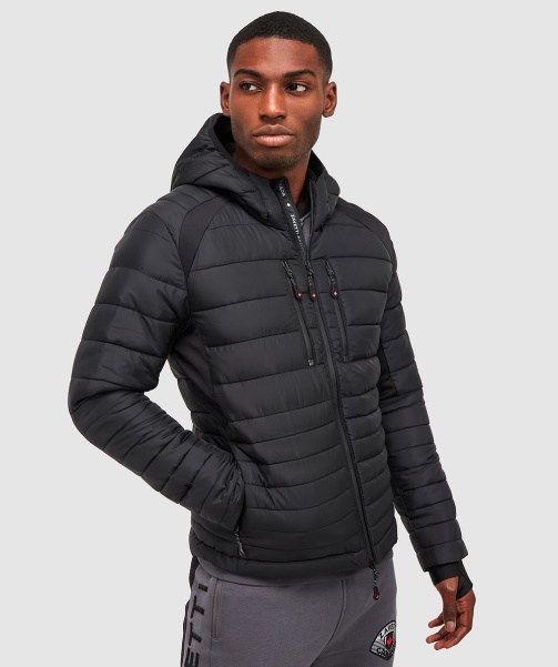 Faro Hybrid Puffer Jacket Black - Alessandro Zavetti
