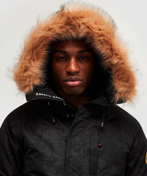 Jet Black Alessandro Zavetti - Abelli 2.0 Reflective Bomber Jacket