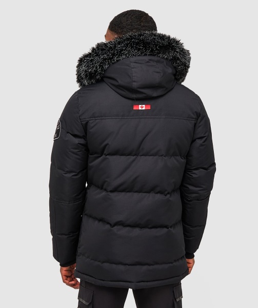 Orford Puffer Parka Jacket Black - Alessandro Zavetti