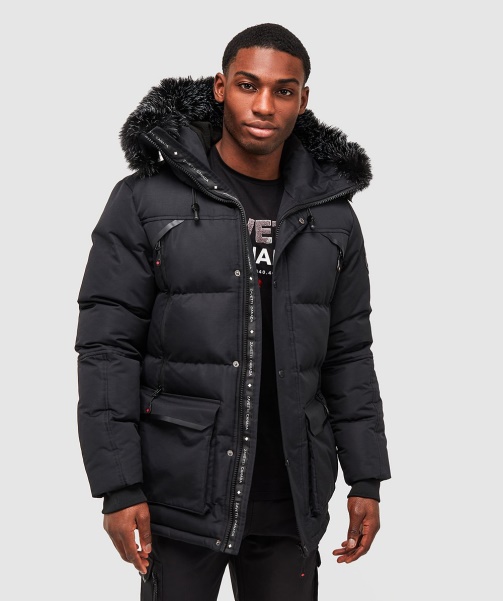 Orford Puffer Parka Jacket Black - Alessandro Zavetti
