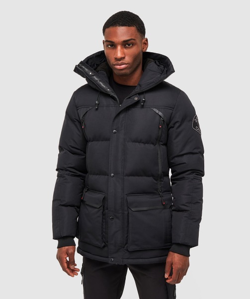 Orford Puffer Parka Jacket Black - Alessandro Zavetti
