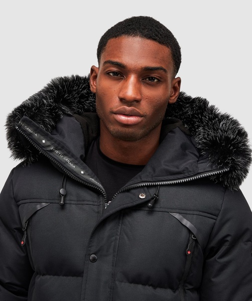Orford Puffer Parka Jacket Black - Alessandro Zavetti