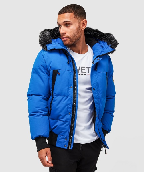 Royal Aylmer Puffer Fur Hooded Bomber Jacket - Alessandro Zavetti