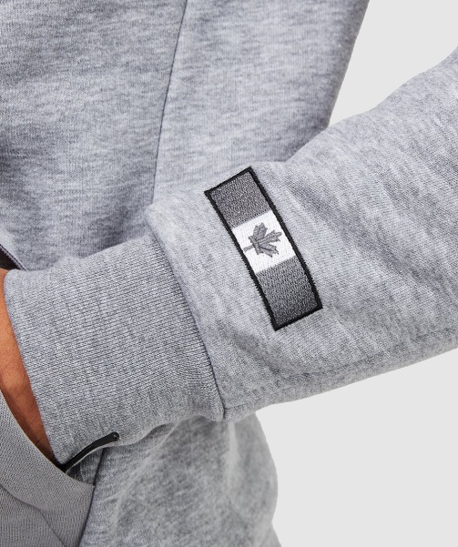 Alessandro Zavetti - Botticini Two Tone Overhead Hoodie Grey Marl