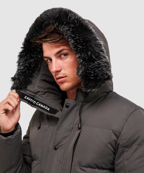Alessandro Zavetti - Oshawa 2.0 Puffer Parka Jacket Monument Grey
