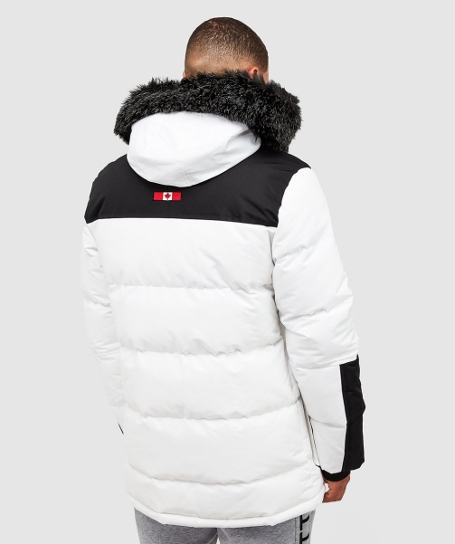 White Orford Puffer Parka Jacket - Alessandro Zavetti