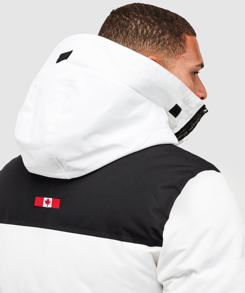 White Orford Puffer Parka Jacket - Alessandro Zavetti