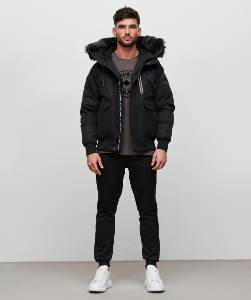 Alessandro Zavetti - Obella Reflective Trim Parka Black