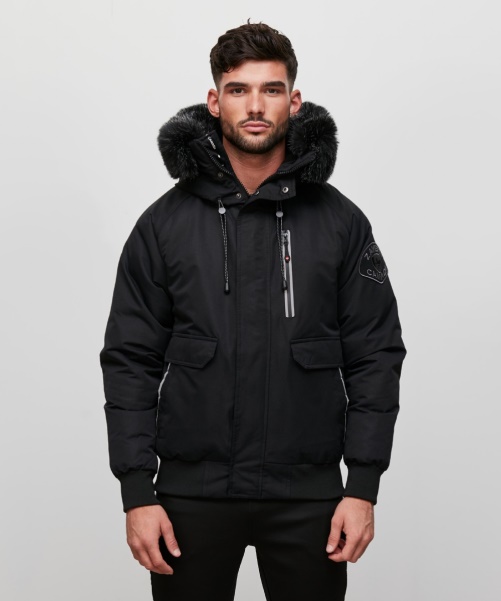 Alessandro Zavetti - Obella Reflective Trim Parka Black