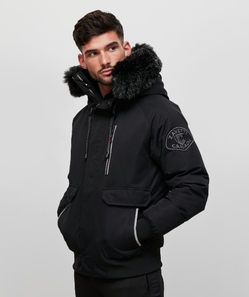 Alessandro Zavetti - Obella Reflective Trim Parka Black