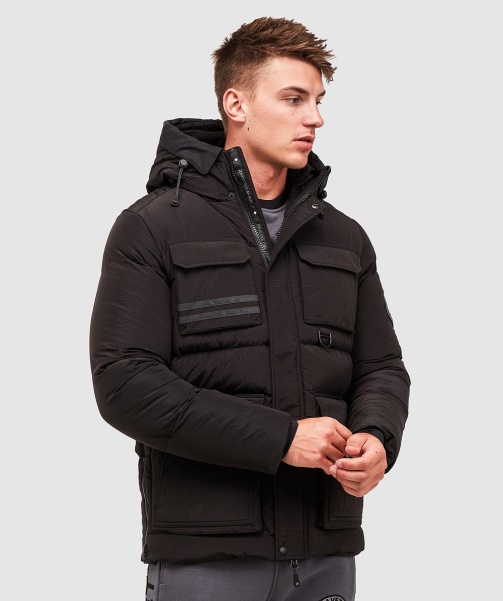 Black Donevan Puffer Jacket - Alessandro Zavetti