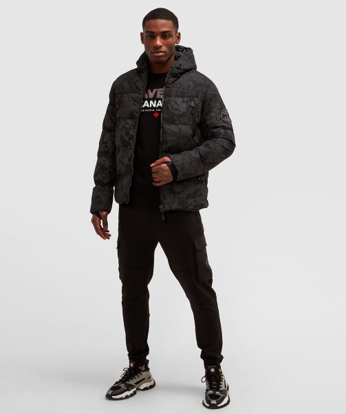 Alessandro Zavetti - Jet Black Malvini 2.0 Reflective Puffer Jacket