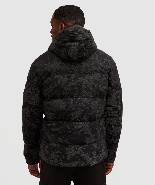 Alessandro Zavetti - Jet Black Malvini 2.0 Reflective Puffer Jacket