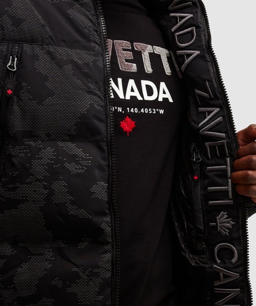 Alessandro Zavetti - Jet Black Malvini 2.0 Reflective Puffer Jacket