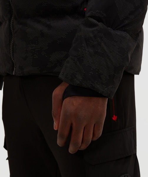 Alessandro Zavetti - Jet Black Malvini 2.0 Reflective Puffer Jacket